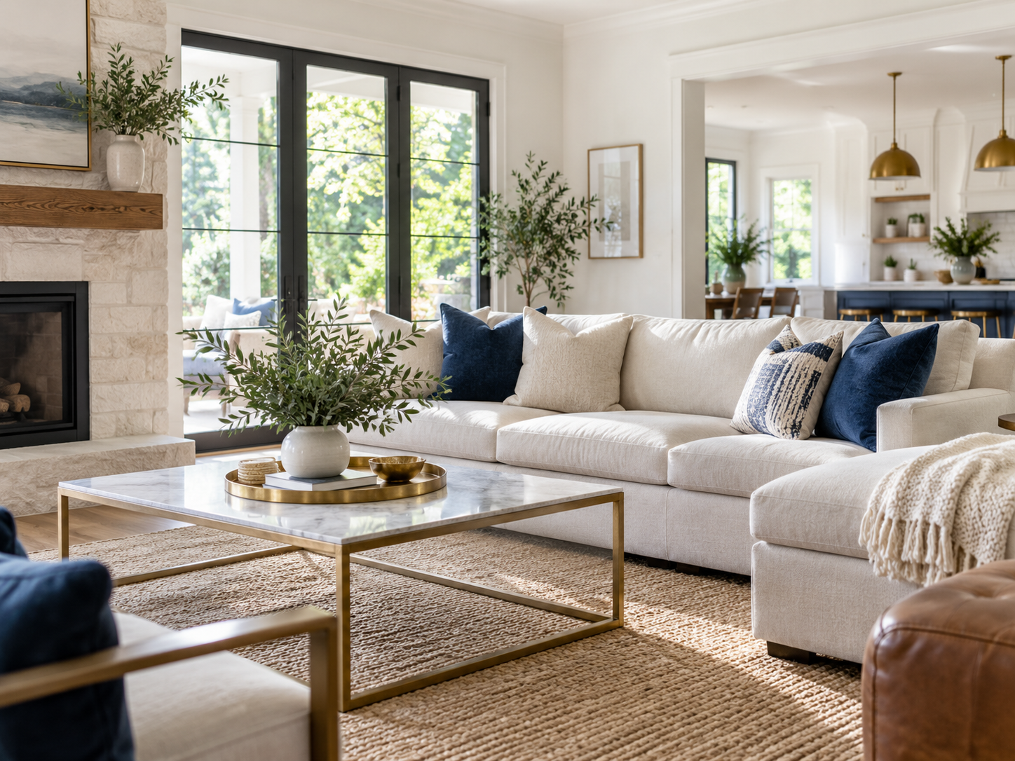 Bright, professionally cleaned living space